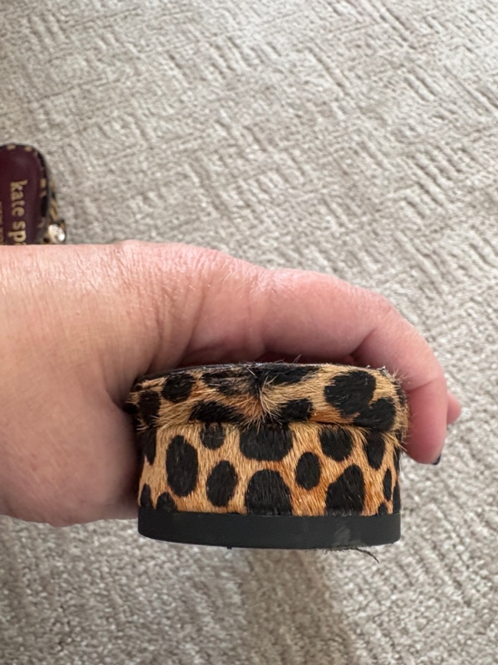 kate spade Leopard-Print Pointed Toe Slingback Flats - Tan & Black EUC 🍀 - Picture 6 of 13